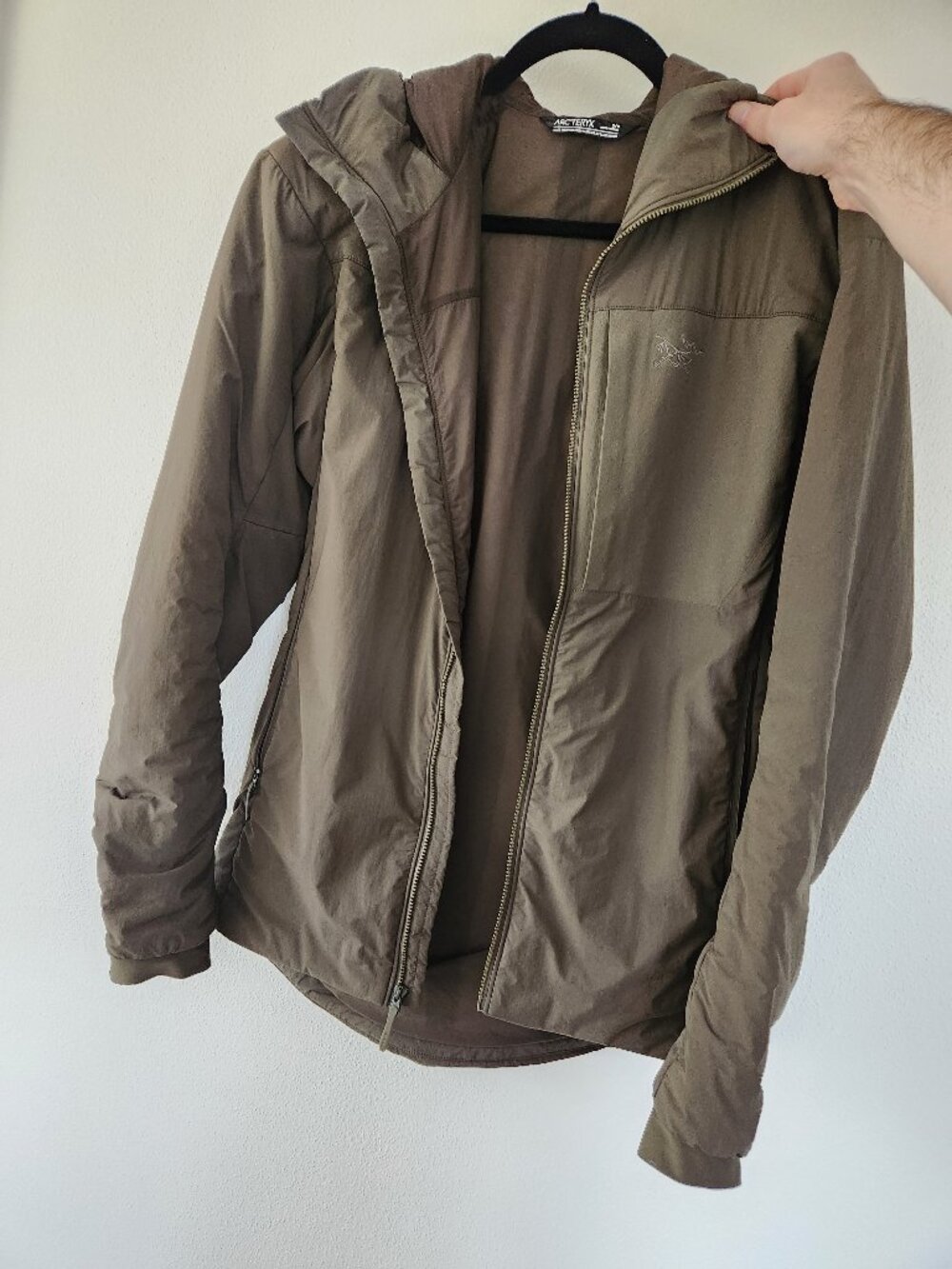 Mens Arcteryx Proton Hoody Jacket (Small, Olive Green)